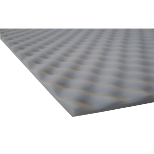 Pannello acustico ondulato Basotect® 30 Grigio chiaro ca. 1200x600x30mm / 0,72m² 