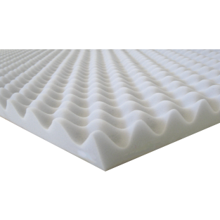 Pannello acustico ondulato Basotect® 50 Grigio chiaro ca. 1200x600x50mm / 0,72m² 