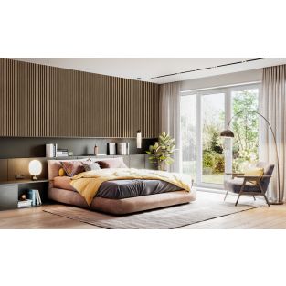 Fibrotech Pannello Rovere OliatoFeltro Nero ca. 600x600x22mm