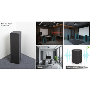 Bass Trap Square Altezza: ca. 99 x 29 x 29 cm