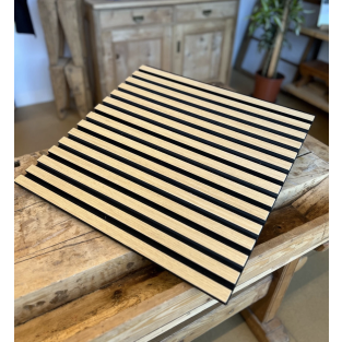 Fibrotech Pannello Rovere Chiaro Feltro Nero ca. 600x600x22mm