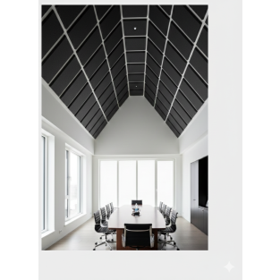 Akustikpanel Basotect® 1200 x 600 x 30 mm - glatt - schwarz - Ecobalanced