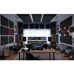 Akustikpanel Basotect® 1200 x 600 x 50 mm - glatt - schwarz - selbstklebend - Ecobalanced