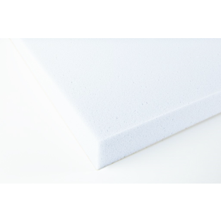 Pannello Liscio in Melamina Acustica Basotect® W ca. 1200x600x50mm / 0,72 m² - Bianco