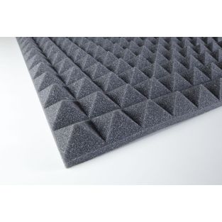 Pannelli fonoassorbenti piramidali PUR 30 ca. 1000x500x30mm / 0,5 mq