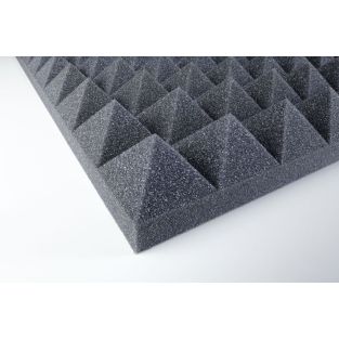 Pannelli fonoassorbenti piramidali PUR 50 ca.1000x500x50mm / 0,5 mq