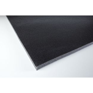 Pannelli fonoassorbenti con film 12mm con guaina ca. 100 x 50 x 1,2 cm / 0,5 mq adesiva